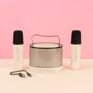 Y1 Speaker | Portable Bluetooth Speaker with Dual Wireless Mics & RGB Lights
