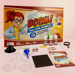 Ekta Boom Fun with Science – 100+ Experiments STEM Kit for Kids Learning & Fun