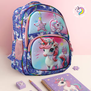 Cute Unicorn School Bag for Kids – Durable School Bag with Sparkly Design